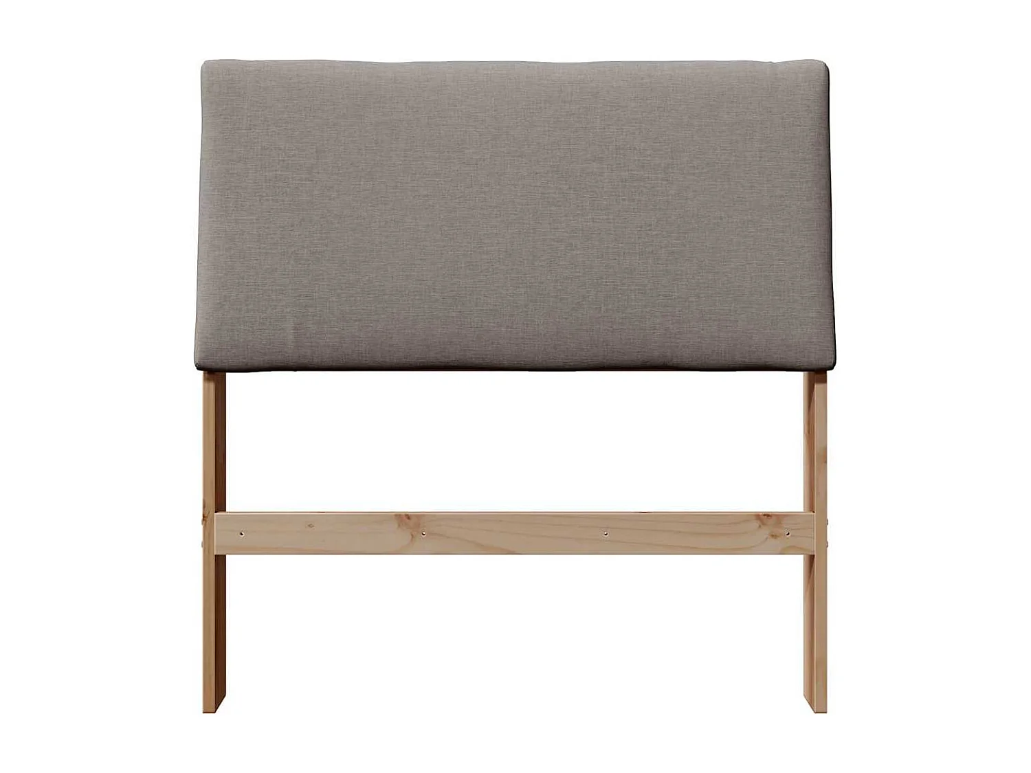 Cabecero tapizado Taupé 100 cm Madera de pino macizo