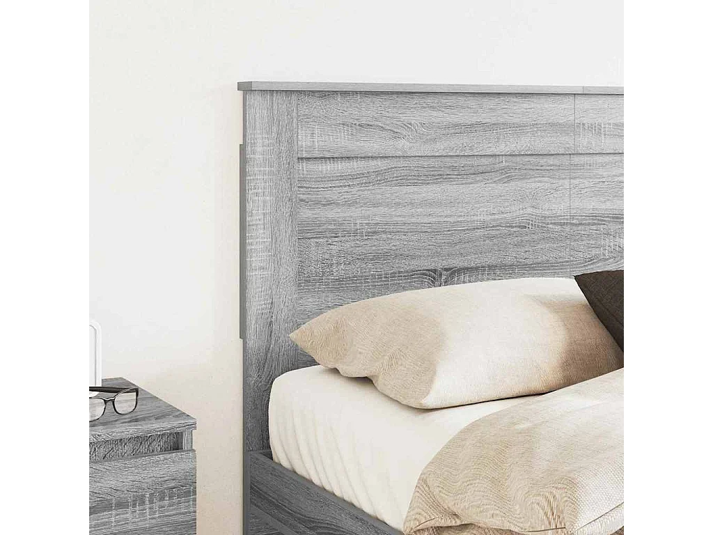 Tête de lit Gris Sonoma 120 cm Bois d'ingénierie
