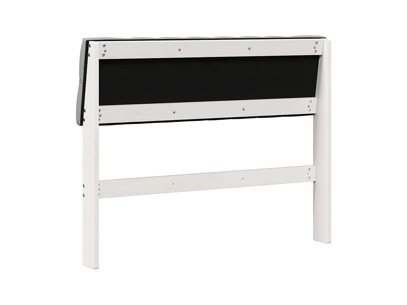 Tête de lit capitonnée Gris clair 100 cm Pin massif