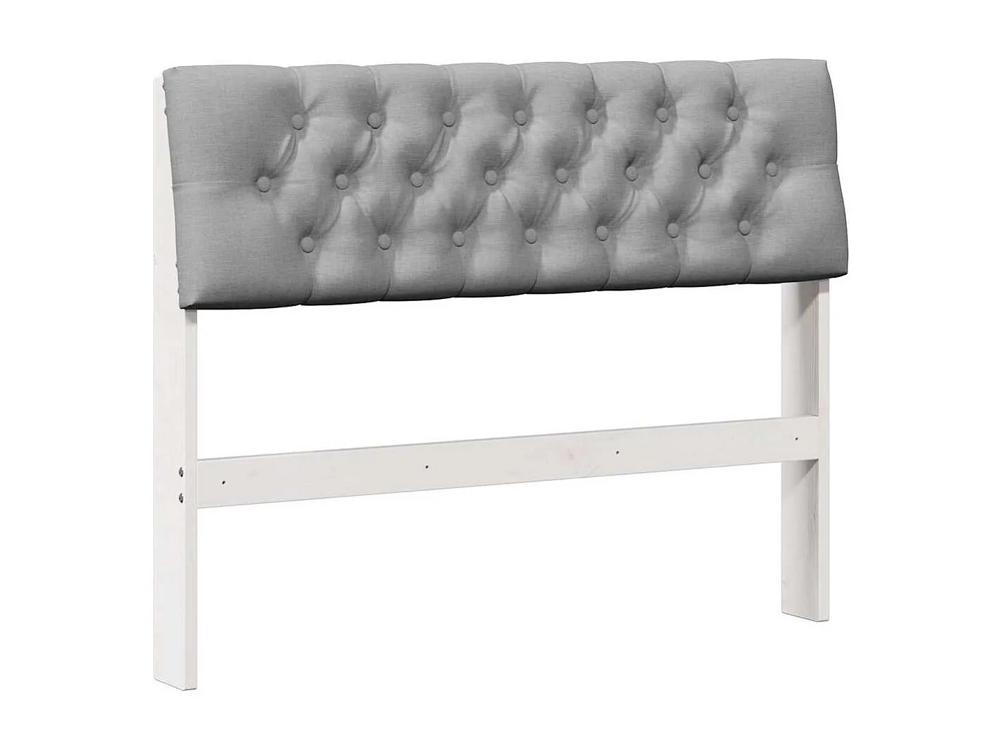 Cabeceira estofada Cinzento-claro 100 cm