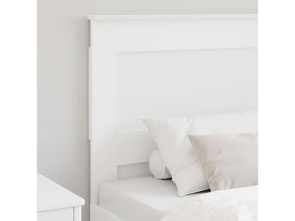 Cabeceira com cabeceira Branco 80 cm Madeira processada