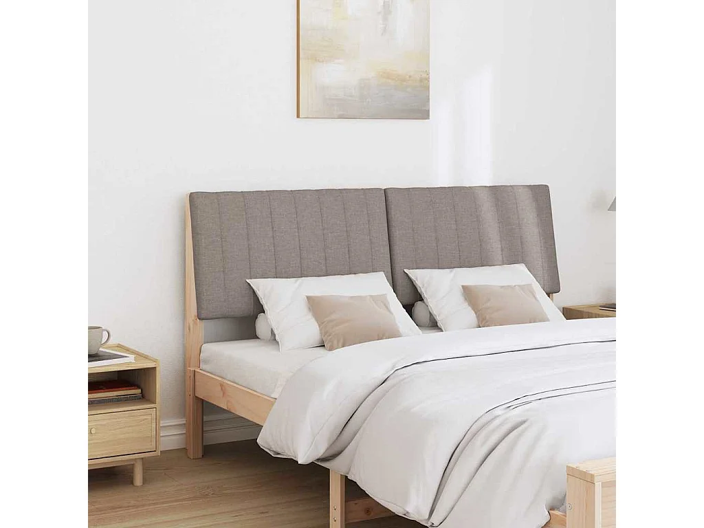 Cabeceira estofada Cinzento-acastanhado 150 cm