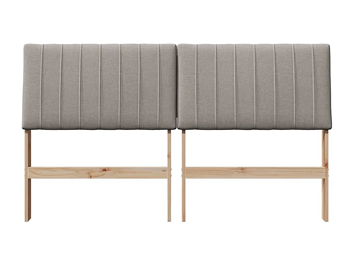 Cabeceira estofada Cinzento-acastanhado 150 cm