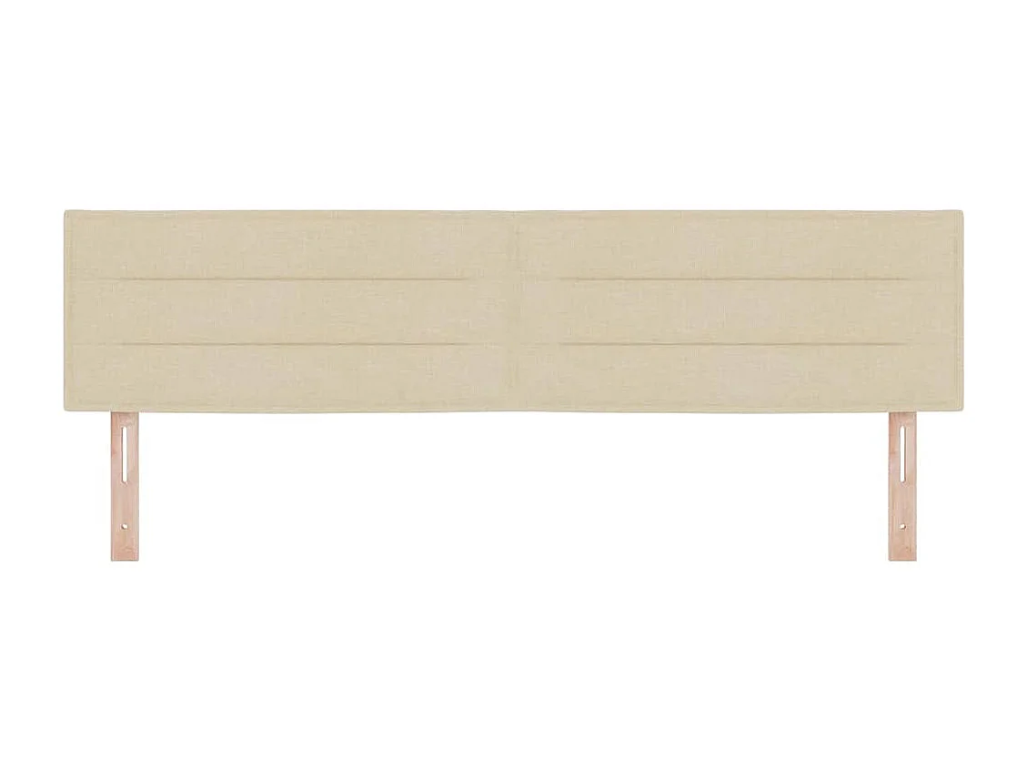 Tête de lit LED avec des lumières à LED Crème 180 cm tissu