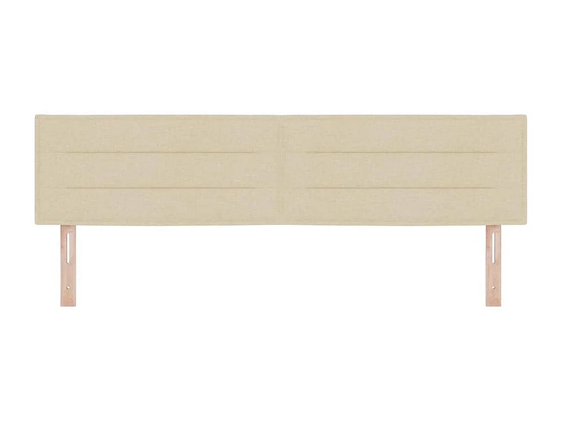 Tête de lit LED avec des lumières à LED Crème 180 cm tissu