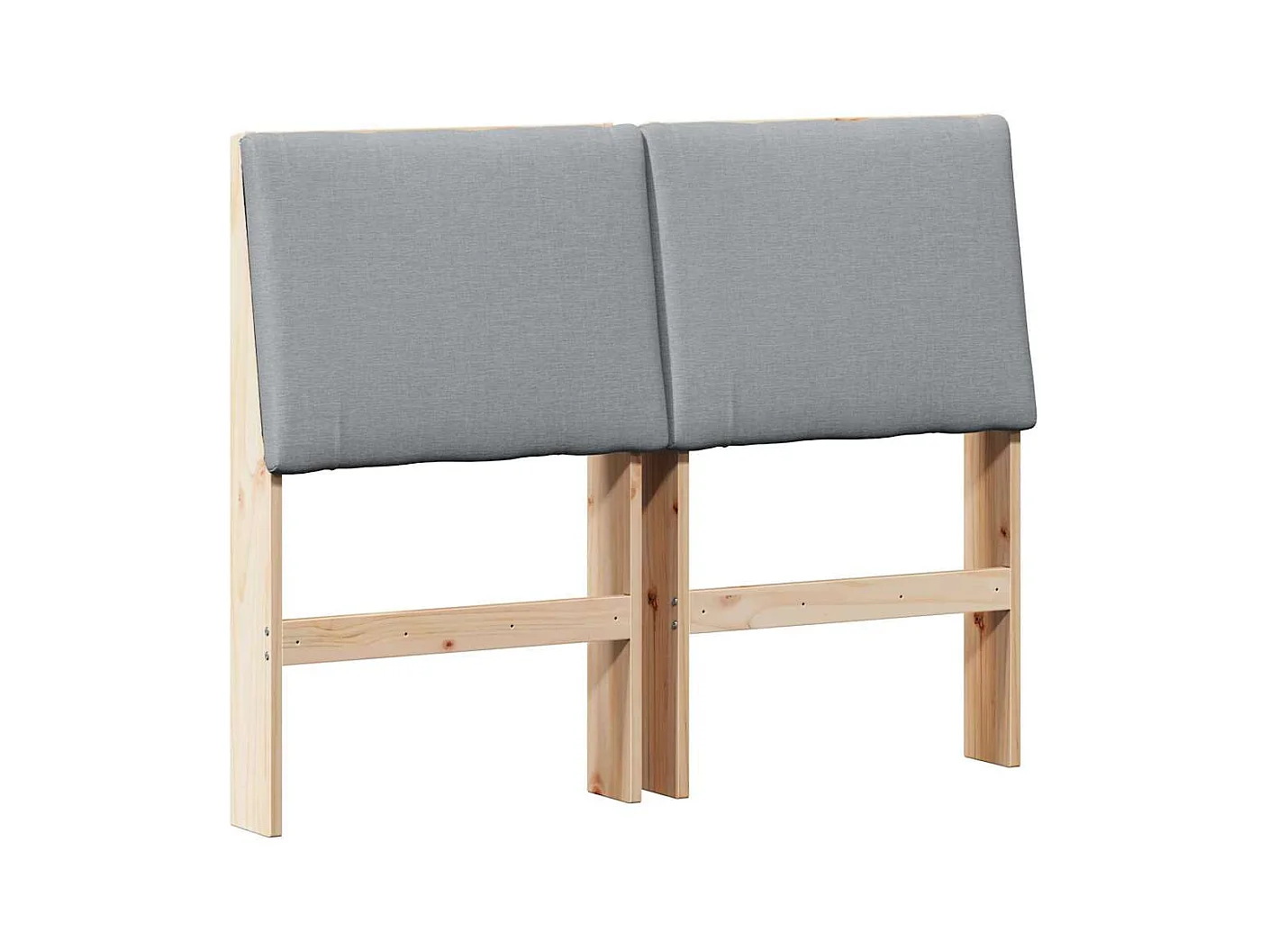 Cabeceira estofada Cinzento-claro 120 cm