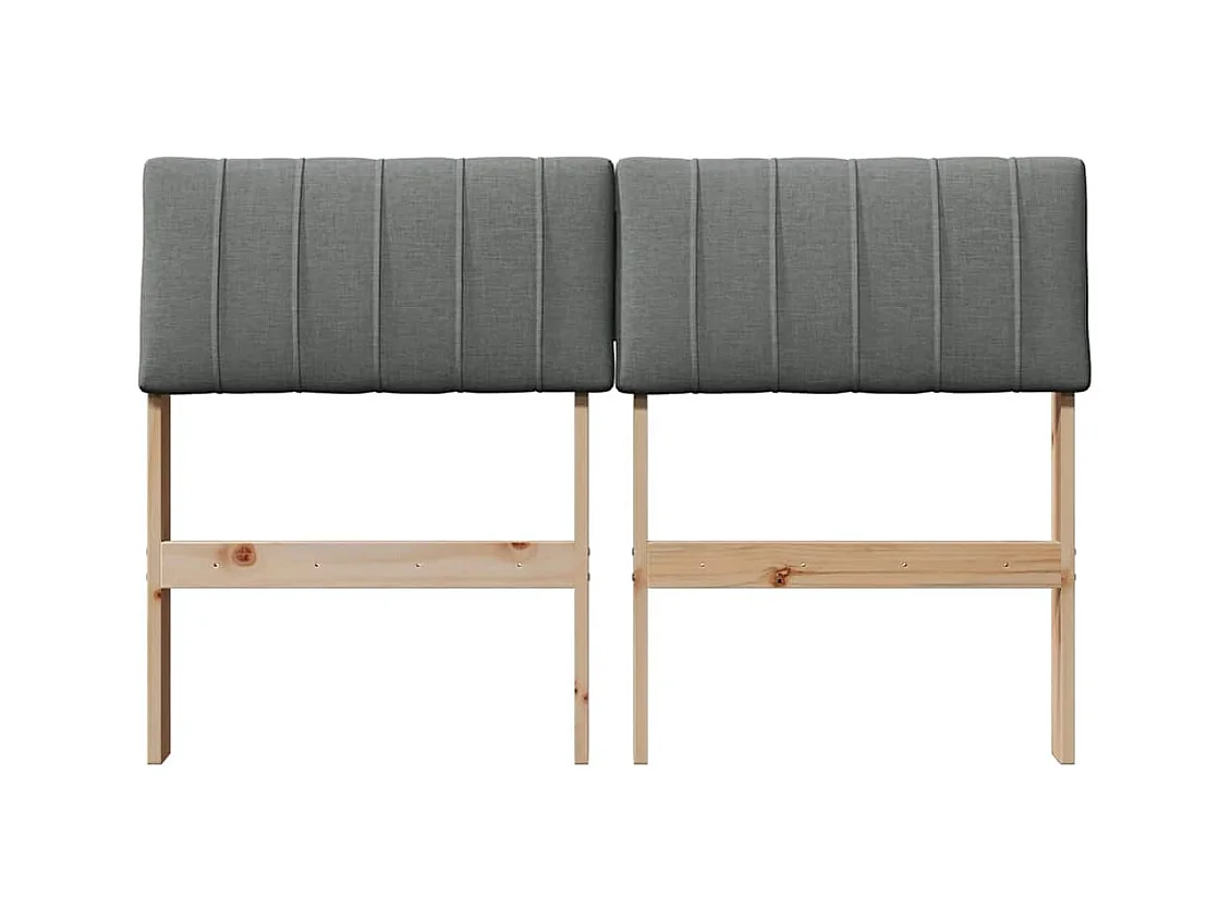 Cabeceira estofada Cinza Escuro 120 cm