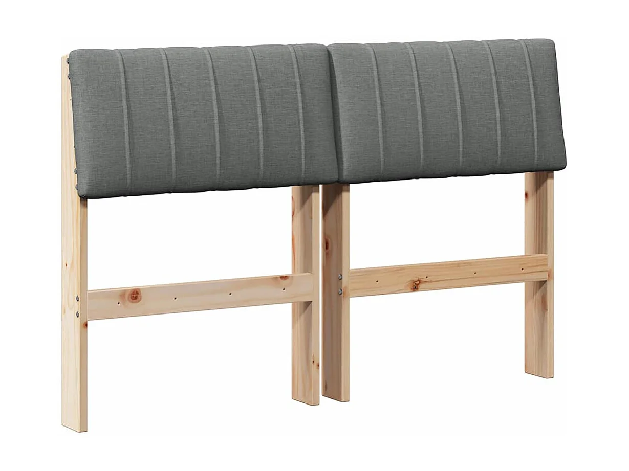 Cabeceira estofada Cinza Escuro 120 cm