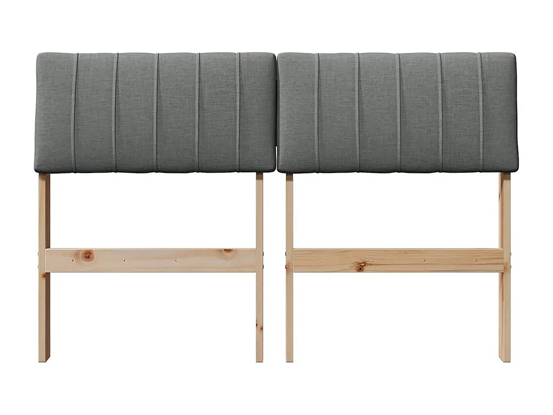 Cabeceira estofada Cinza Escuro 120 cm