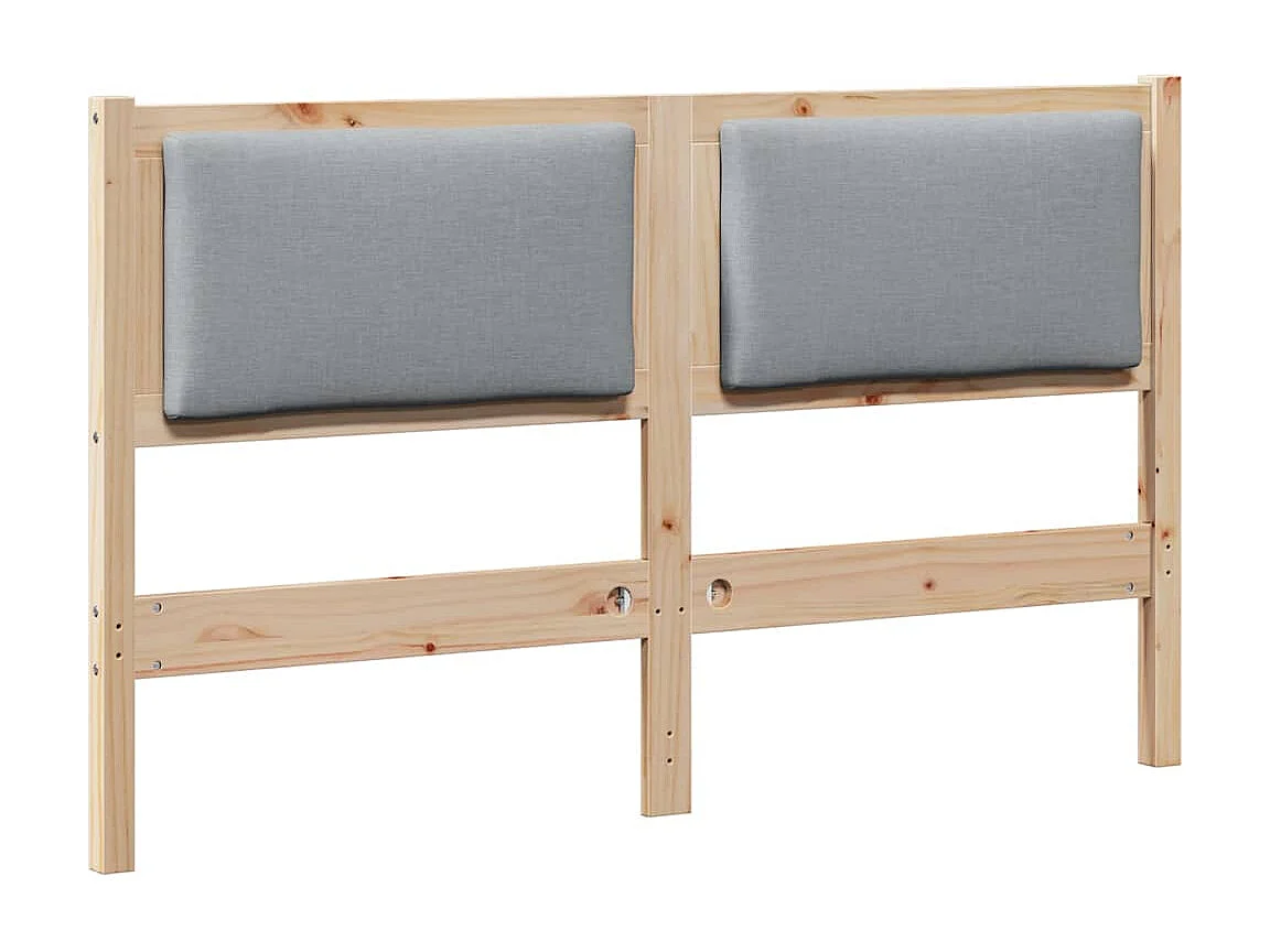 Cabeceira Outros Castanho 140 cm Madeira de pinho maciça