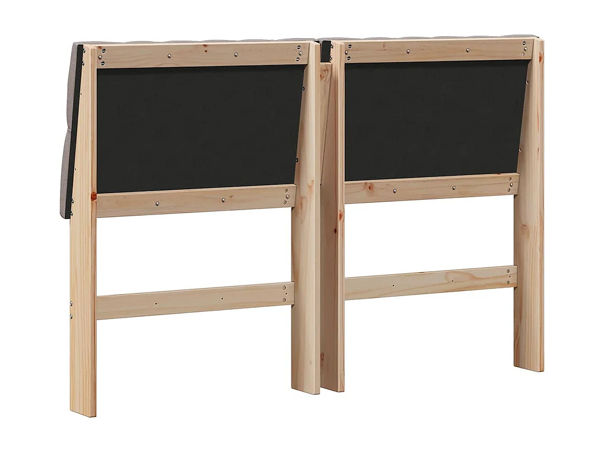 Cabeceira estofada Cinzento-acastanhado 150 cm