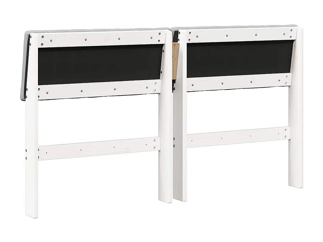 Cabeceira estofada Cinzento-claro 135 cm