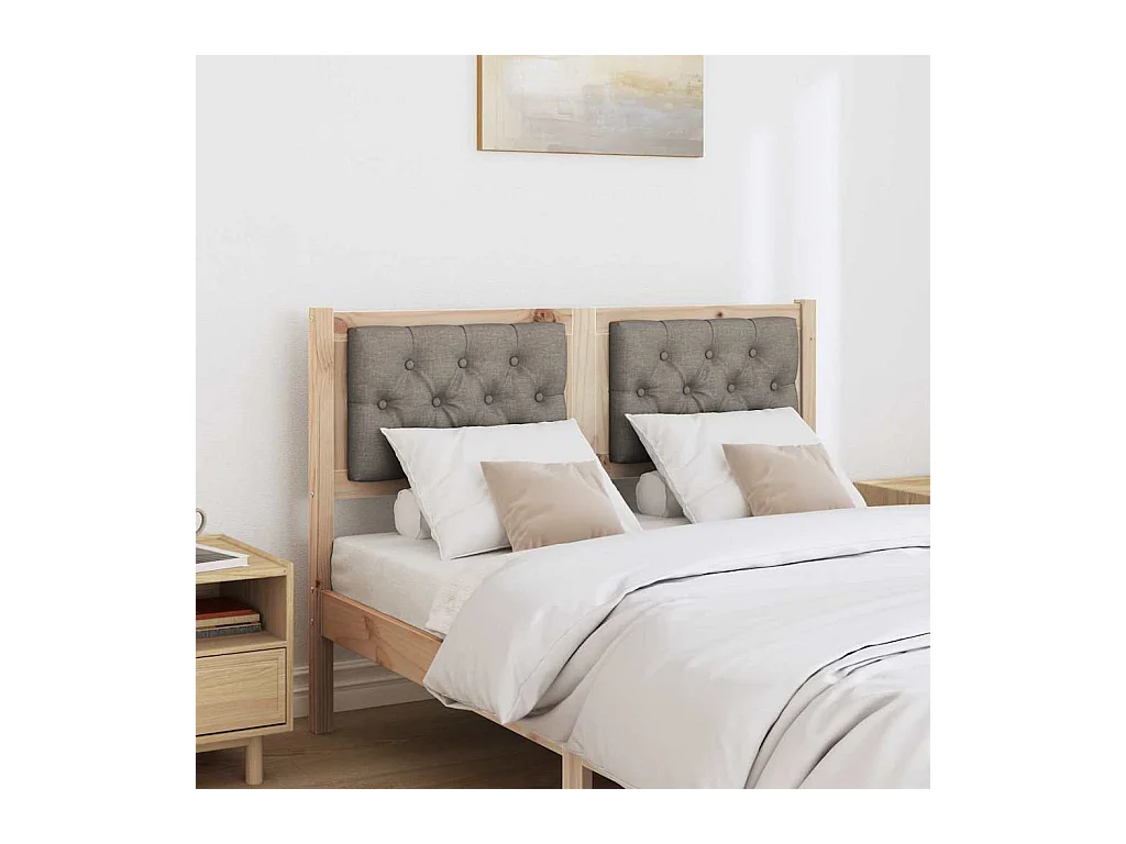 Tête de lit Autre Marron et taupe 135 cm Bois massif en pin