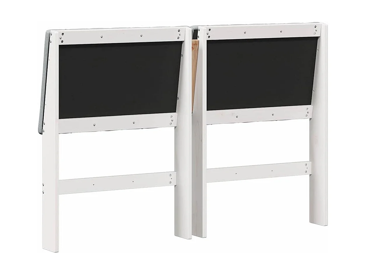 Cabeceira estofada Cinzento-claro 140 cm