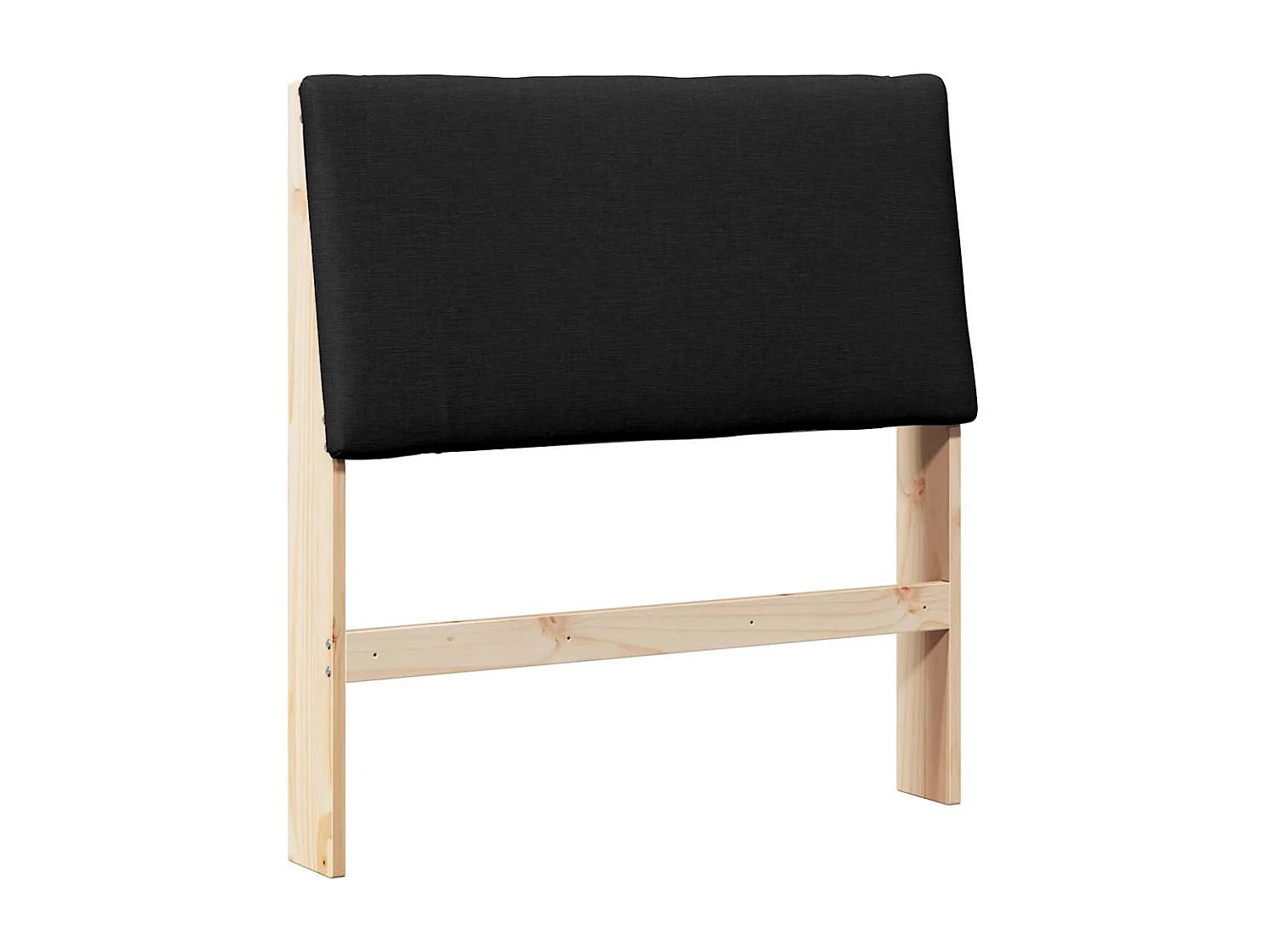 Tête de lit capitonnée Noir 100 cm Pin massif