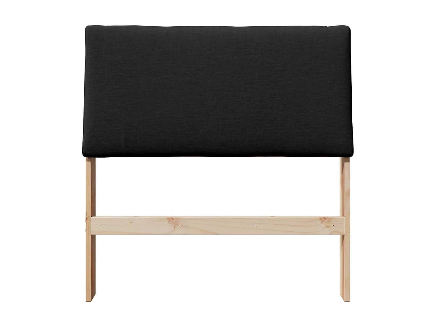 Tête de lit capitonnée Noir 100 cm Pin massif