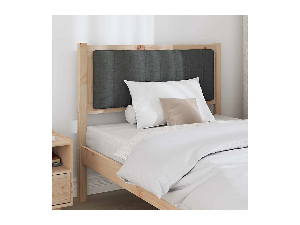 Cabeceira estofada com cabeceira Castanho 90 cm