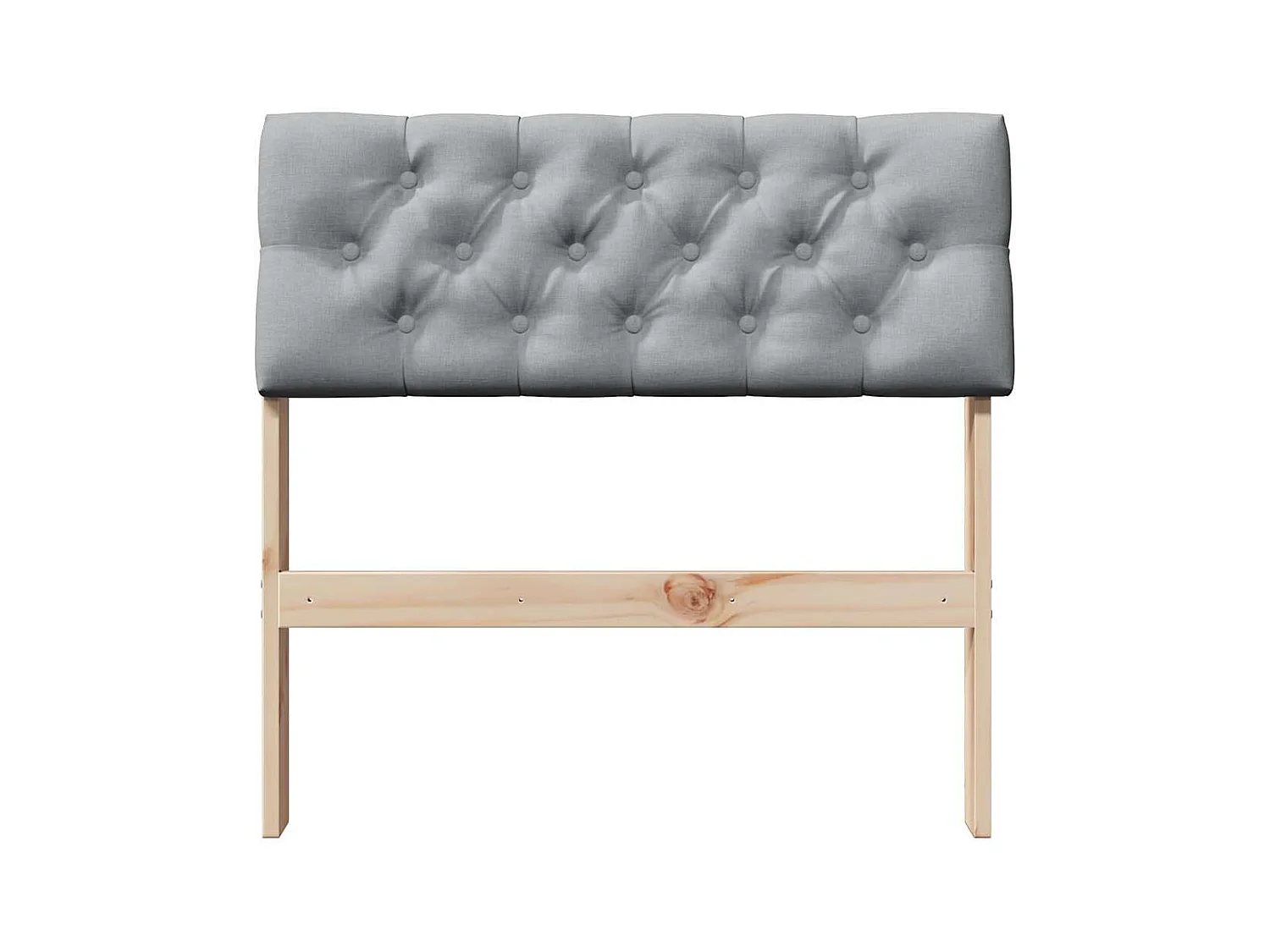 Cabeceira estofada Cinzento-claro 80 cm