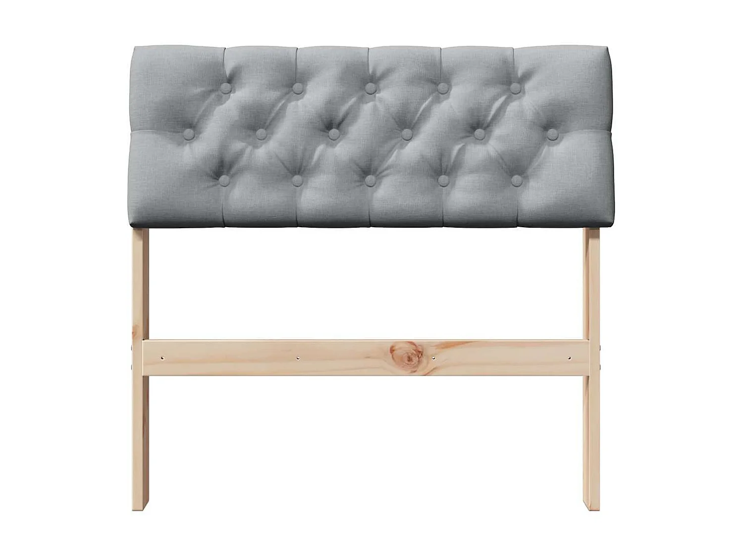 Cabeceira estofada Cinzento-claro 80 cm