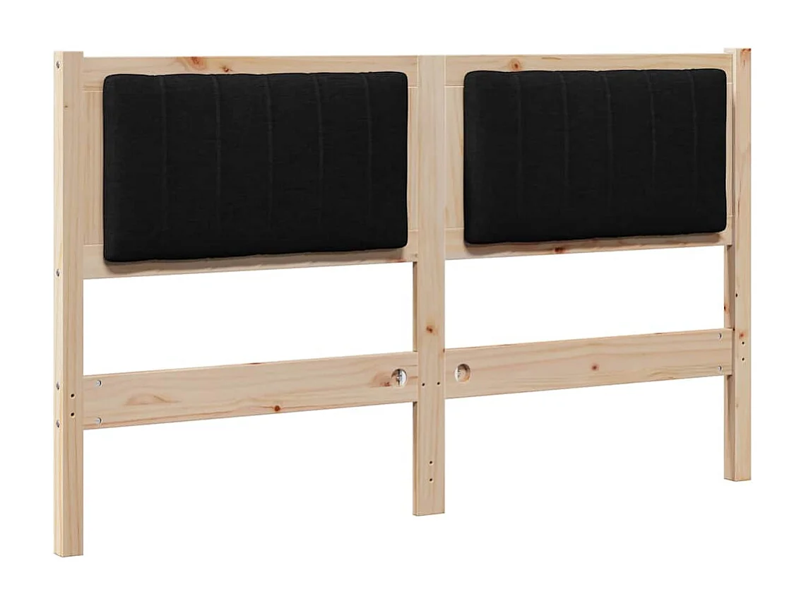 Cabeceira estofada com cabeceira Castanho 135 cm