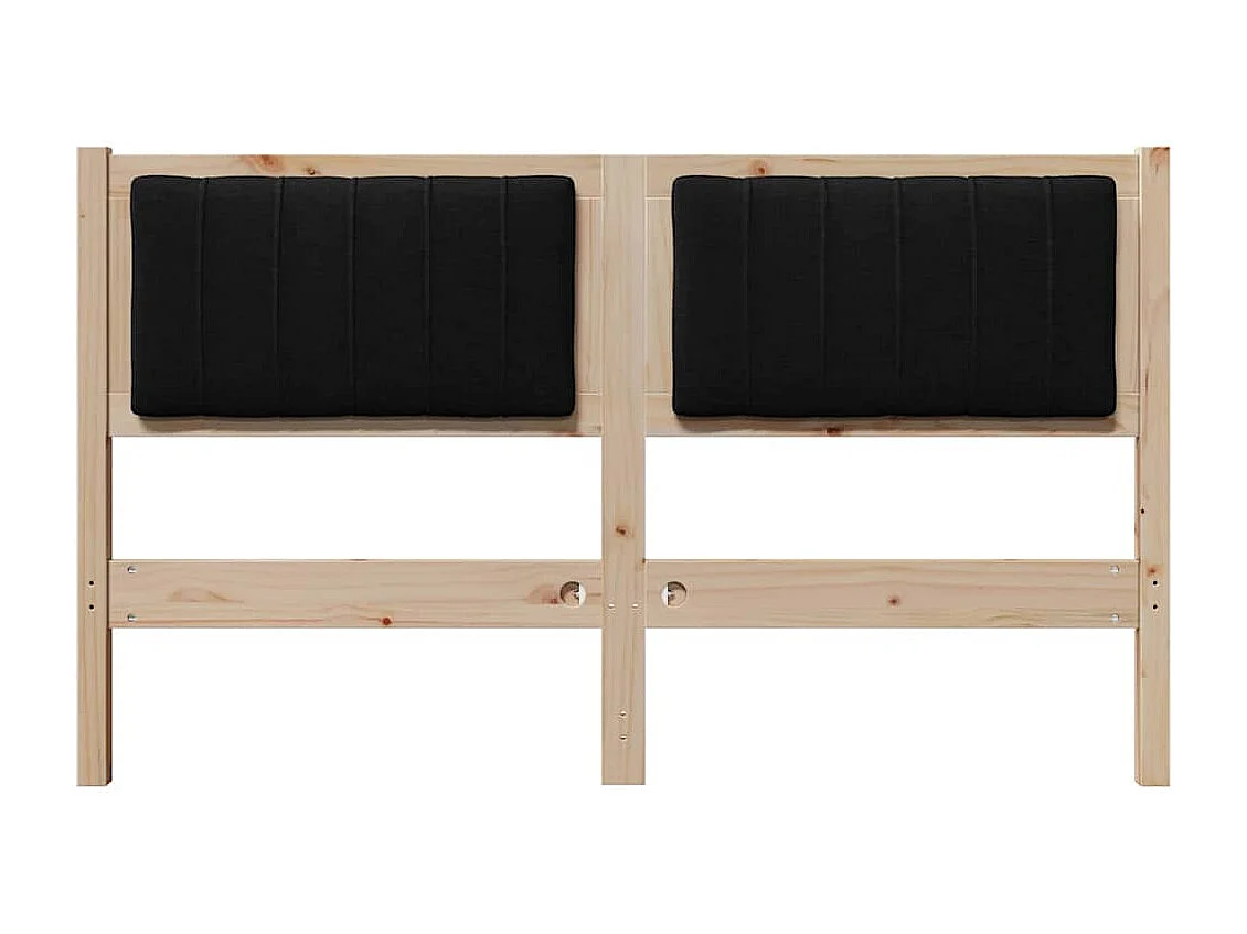 Cabeceira estofada com cabeceira Castanho 135 cm