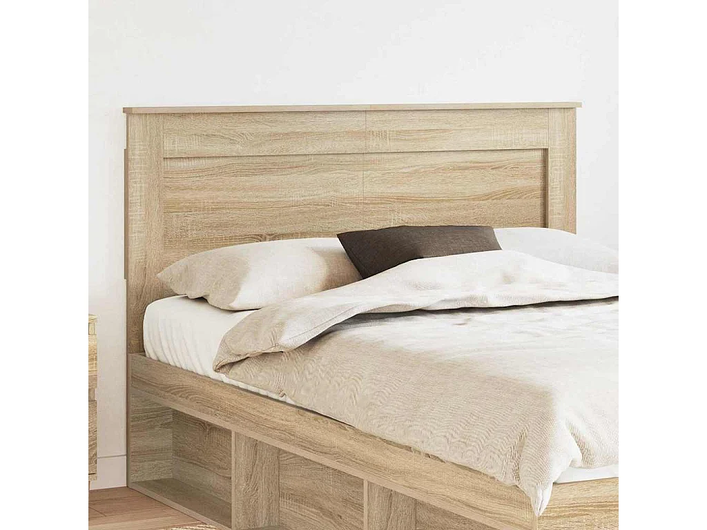 Tête de lit Gris béton 140 cm Bois d'ingénierie