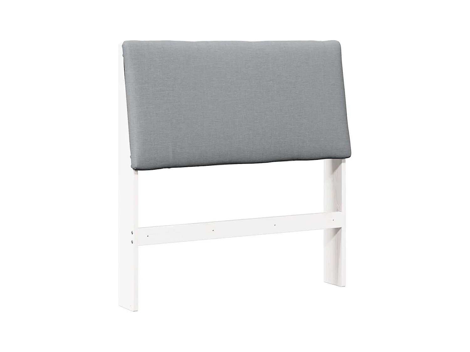 Tête de lit capitonnée Gris clair 100 cm Pin massif