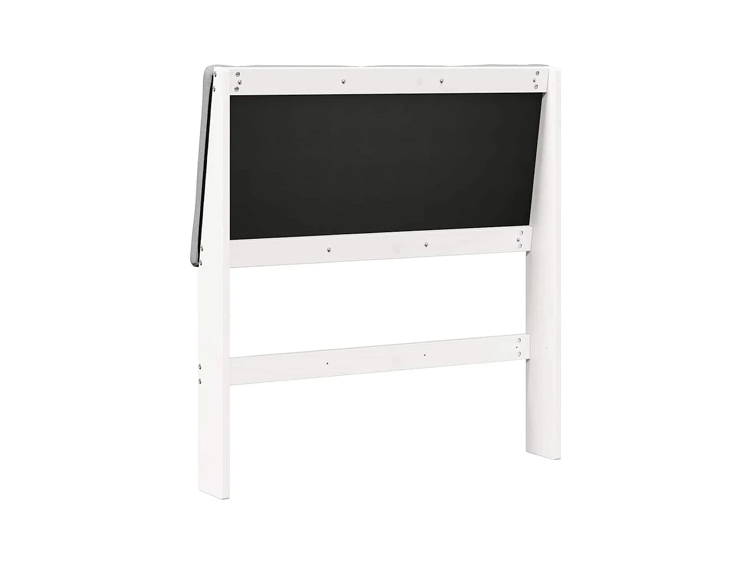 Tête de lit capitonnée Gris clair 100 cm Pin massif