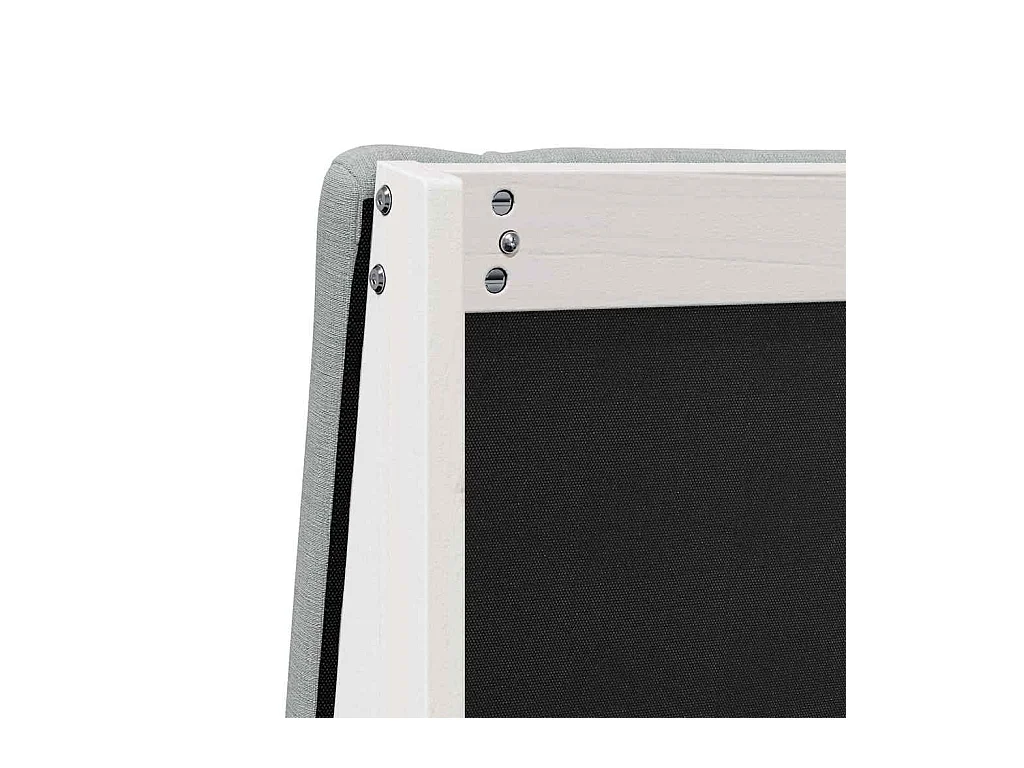 Tête de lit capitonnée Gris clair 100 cm Pin massif