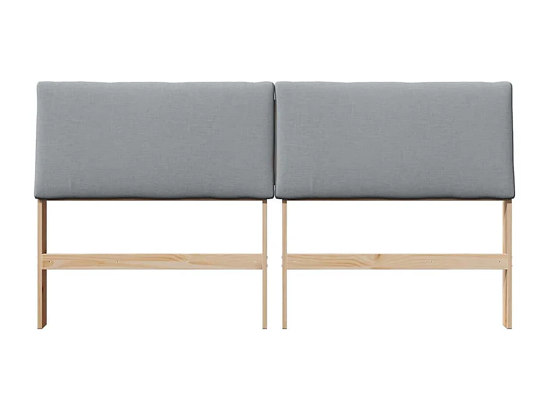 Cabeceira estofada Cinzento-claro 180 cm