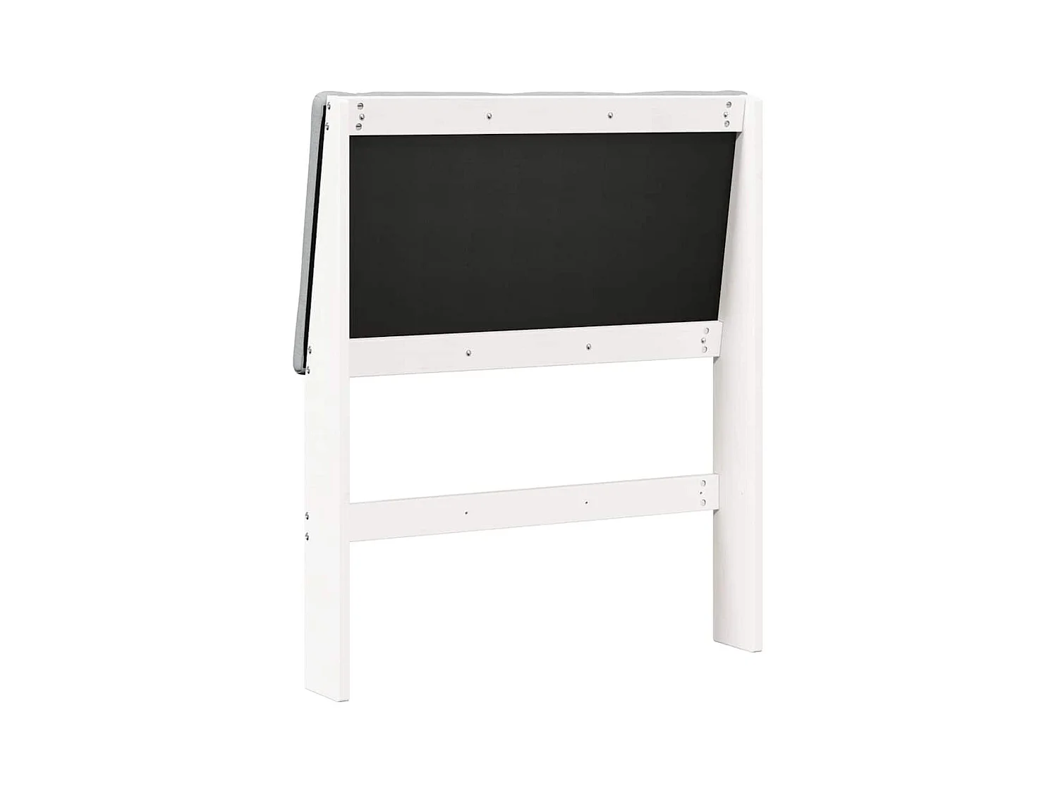 Tête de lit capitonnée Gris clair 75 cm Pin massif