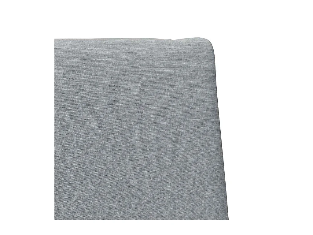 Tête de lit capitonnée Gris clair 75 cm Pin massif