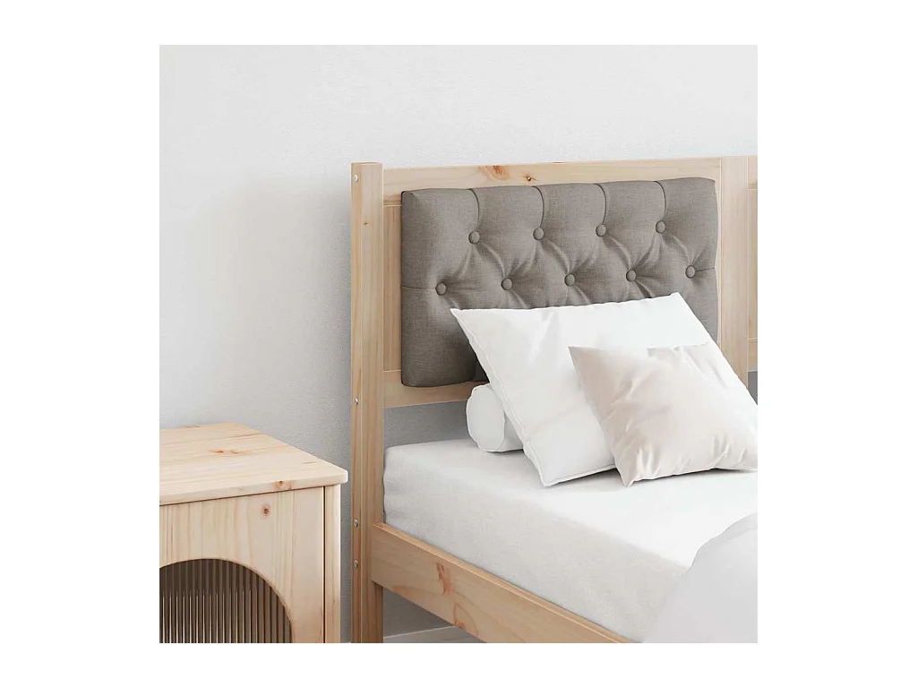 Cabecero Otro Marrón y taupe 140 cm Madera maciza de pino