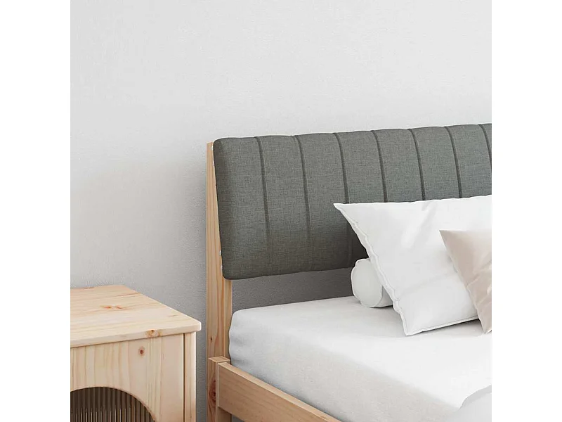 Cabeceira estofada Cinza Escuro 200 cm