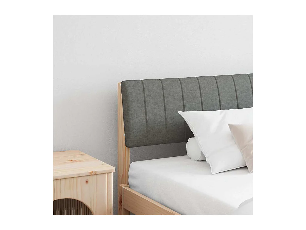 Cabeceira estofada Cinza Escuro 200 cm