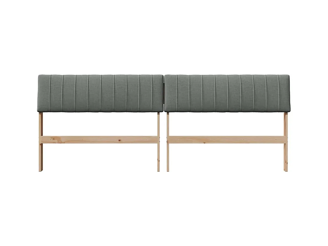 Cabeceira estofada Cinza Escuro 200 cm