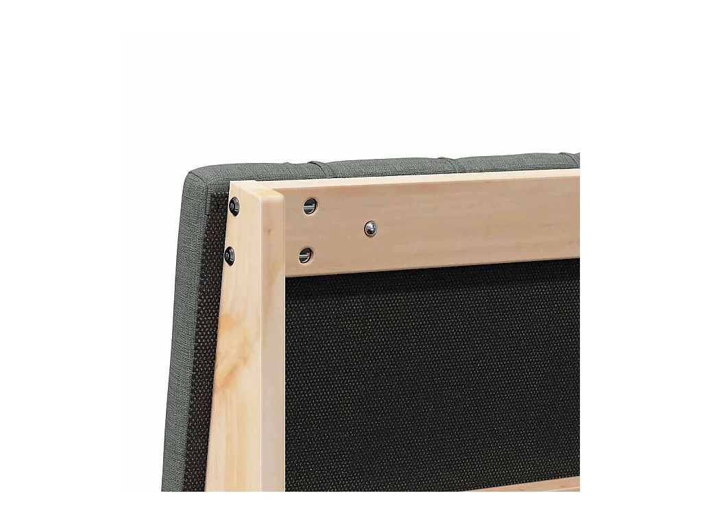 Cabeceira estofada Cinza Escuro 200 cm