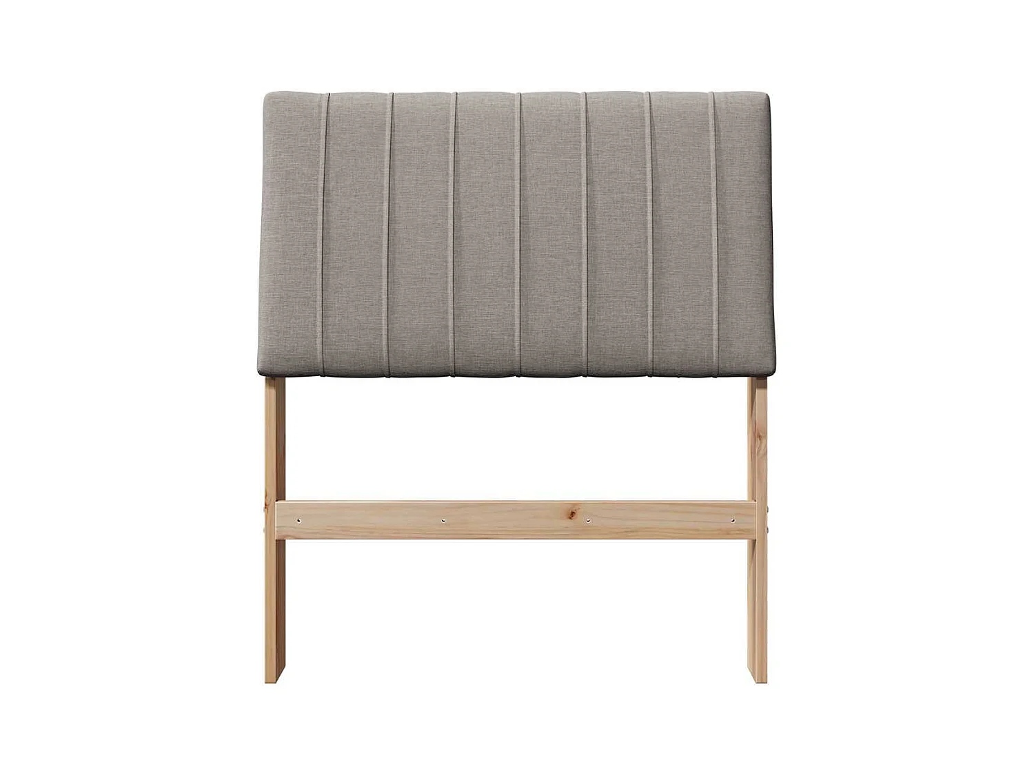 Cabecero tapizado Taupé 80 cm Madera de pino macizo