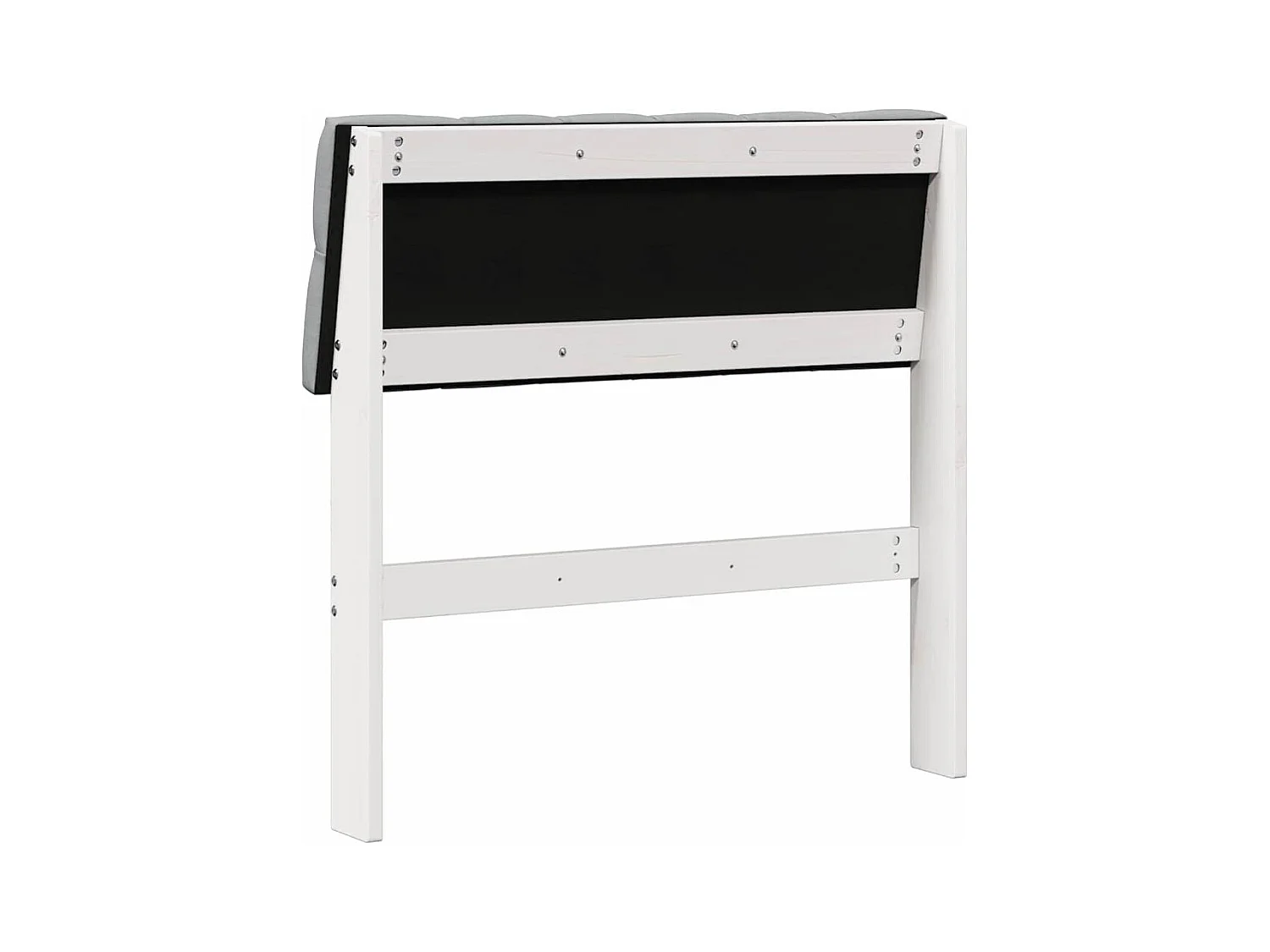 Cabecero tapizado Gris Claro 80 cm Madera de pino macizo