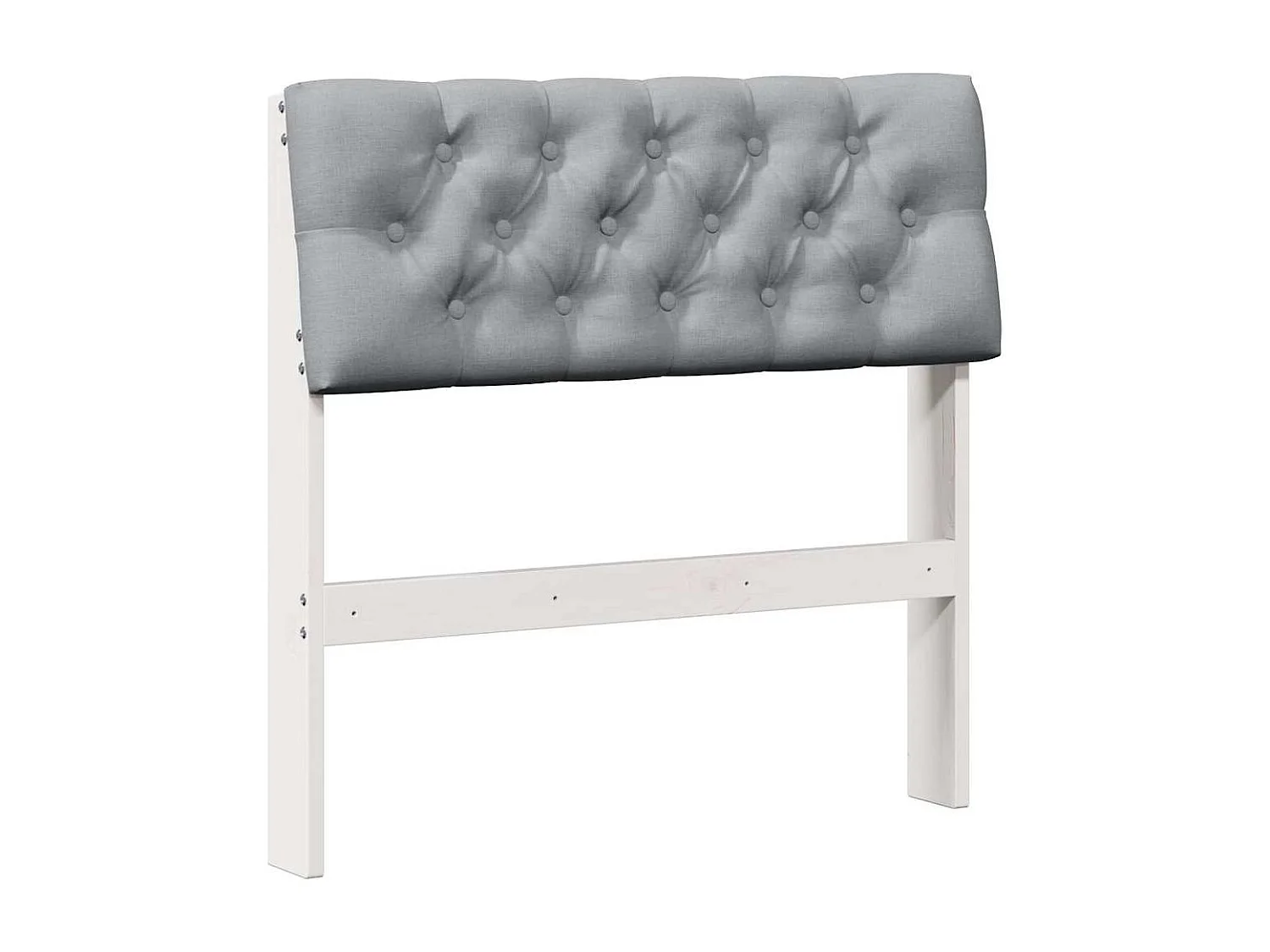 Cabeceira estofada Cinzento-claro 80 cm