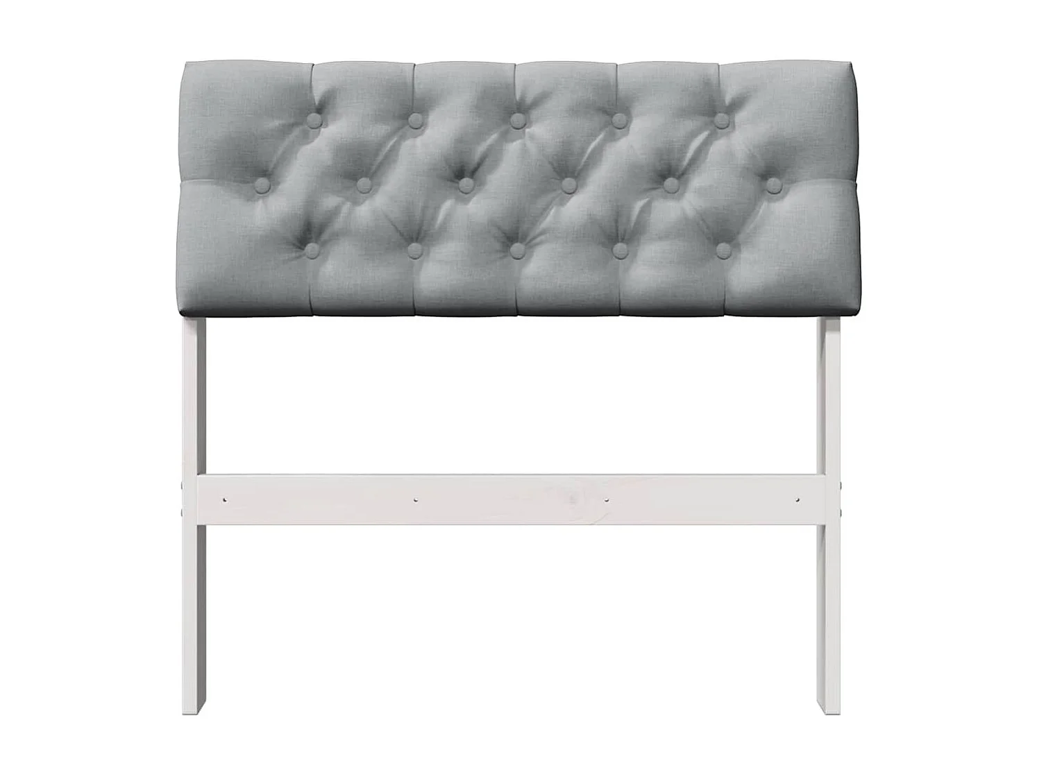 Cabeceira estofada Cinzento-claro 80 cm