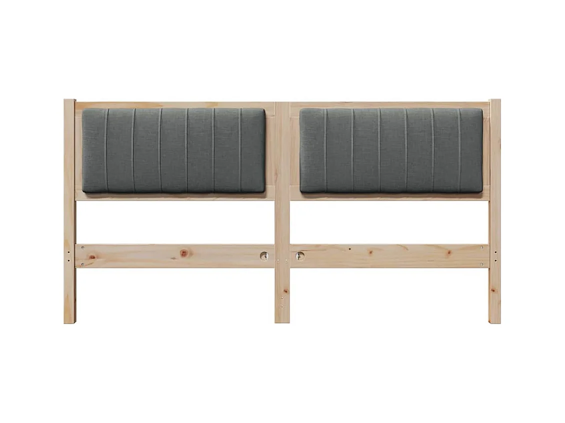 Cabeceira estofada com cabeceira Castanho 160 cm