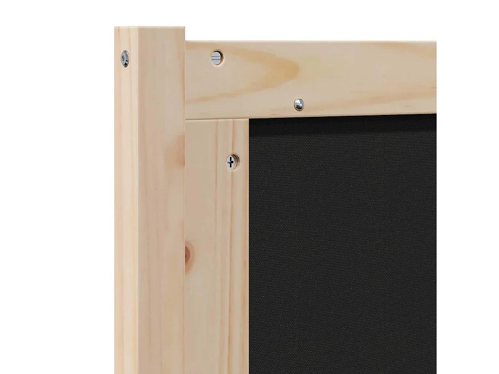 Cabecero tapizado Marrón 160 cm Madera de Pino Sólido y Tela