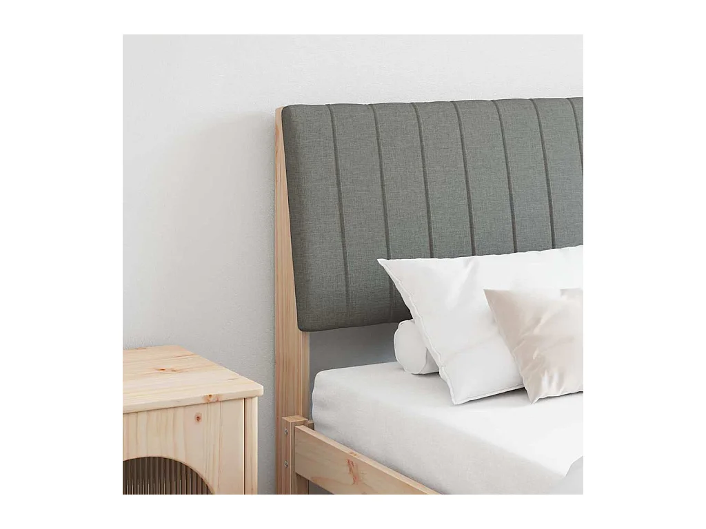 Cabeceira estofada Cinza Escuro 200 cm