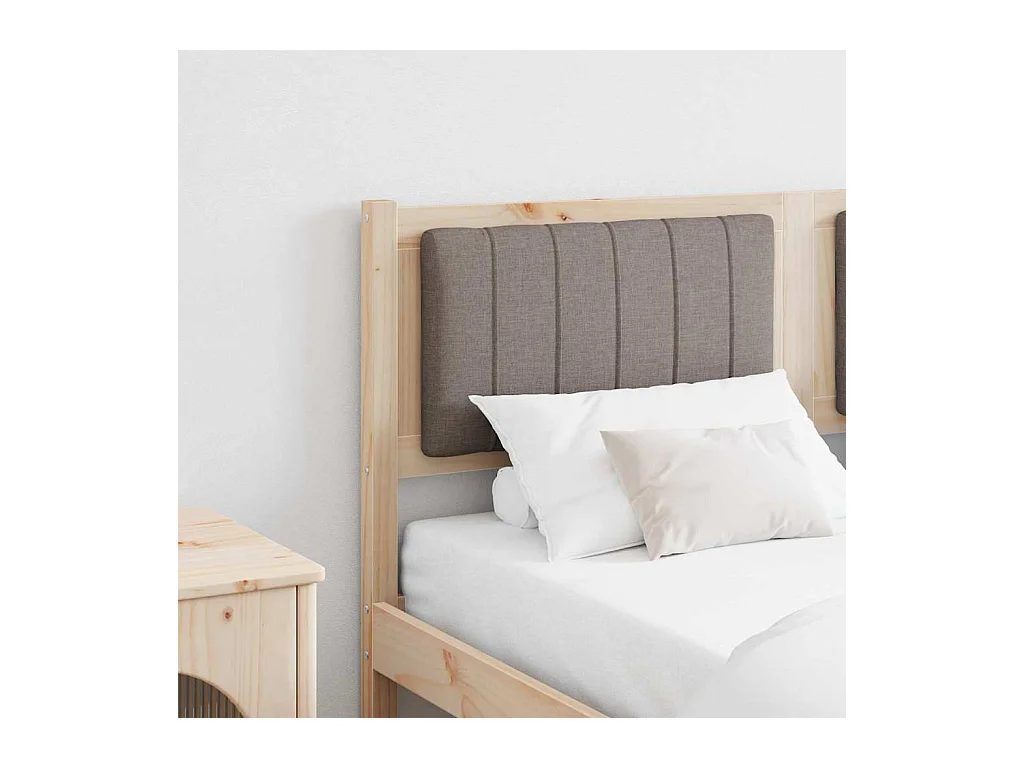 Cabeceira estofada com cabeceira Castanho 140 cm