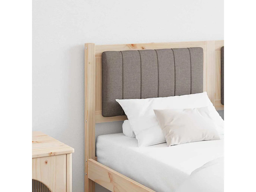 Cabeceira estofada com cabeceira Castanho 140 cm