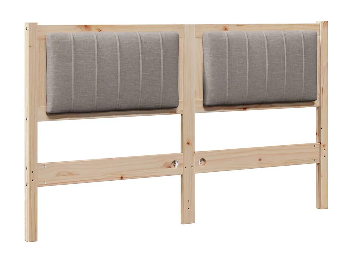 Cabeceira estofada com cabeceira Castanho 140 cm