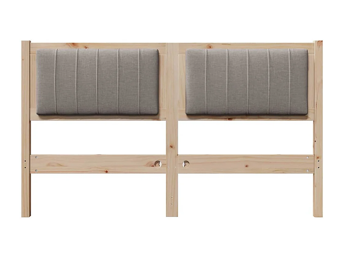 Cabeceira estofada com cabeceira Castanho 140 cm