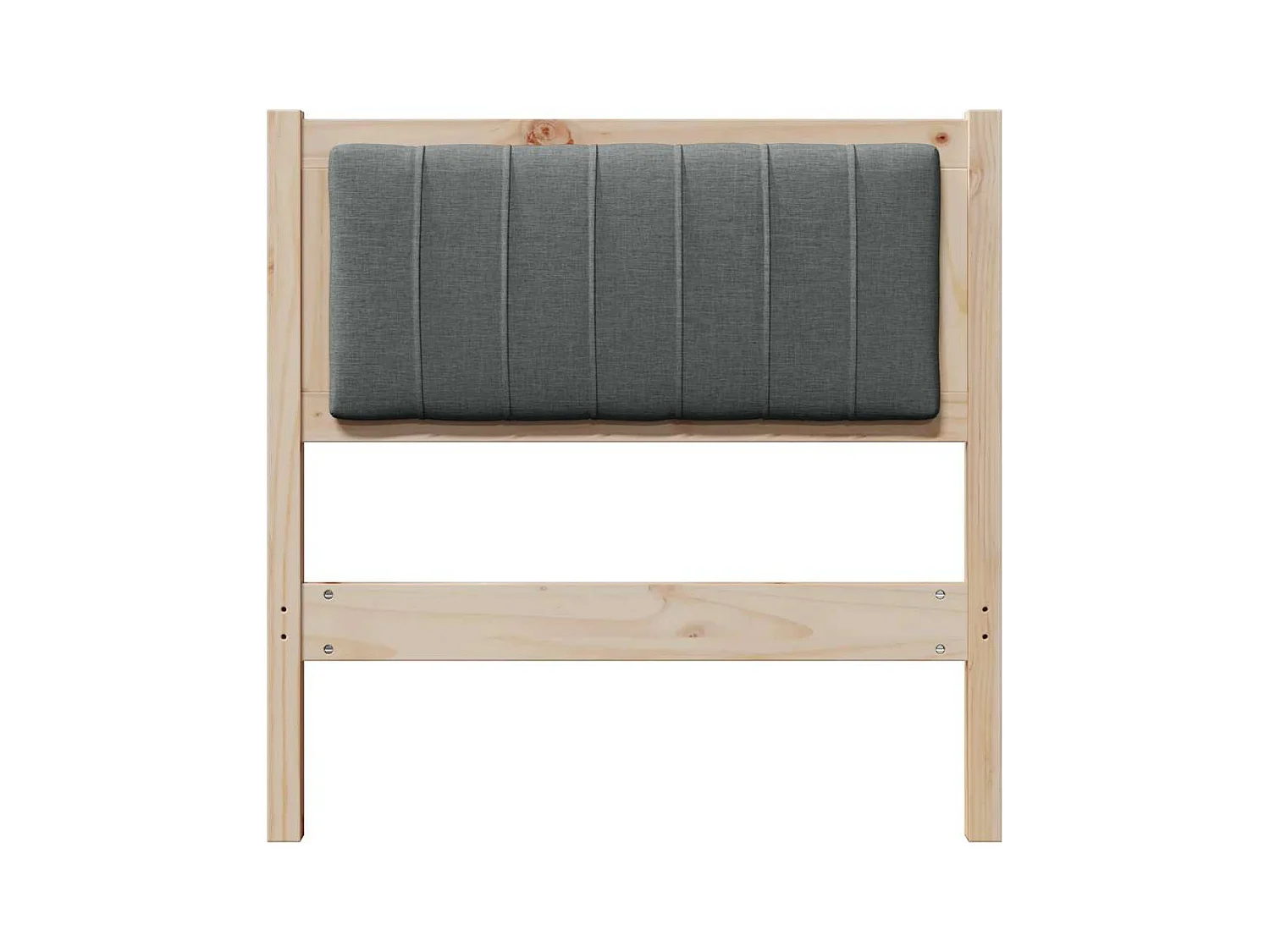 Cabeceira estofada com cabeceira Castanho 75 cm