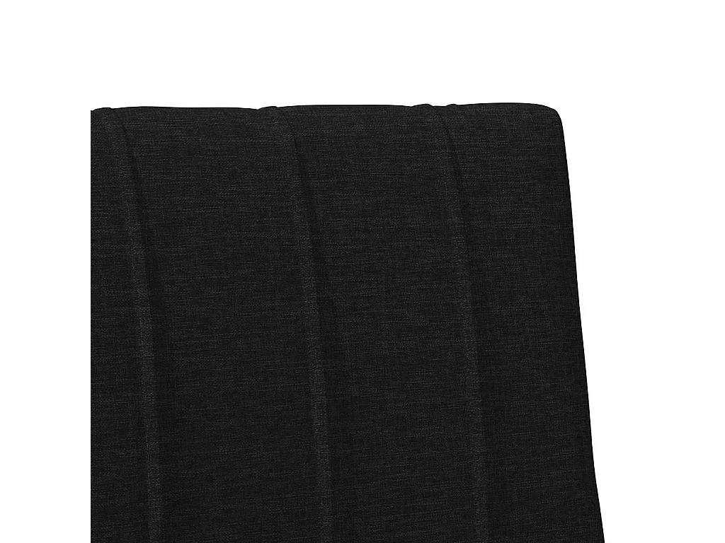 Cabecero tapizado Negro 80 cm Madera de pino macizo